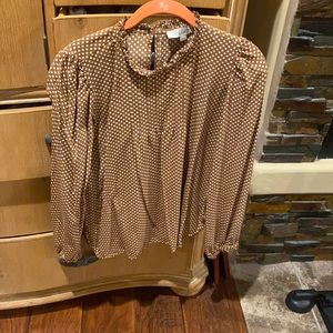 Loft polka dot blouse XS